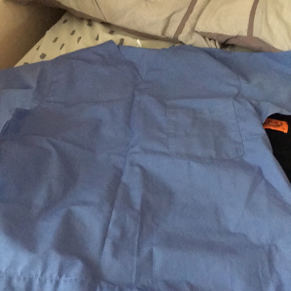 Blue scrubs